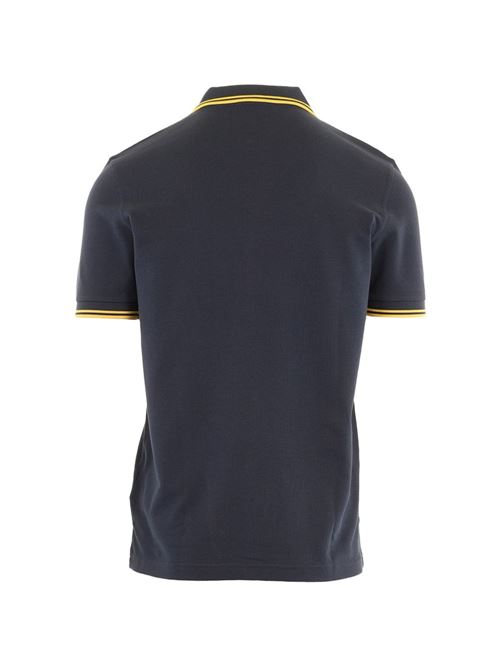 Polo uomo M3600 manica corta navy/gialla FRED PERRY | M360002B